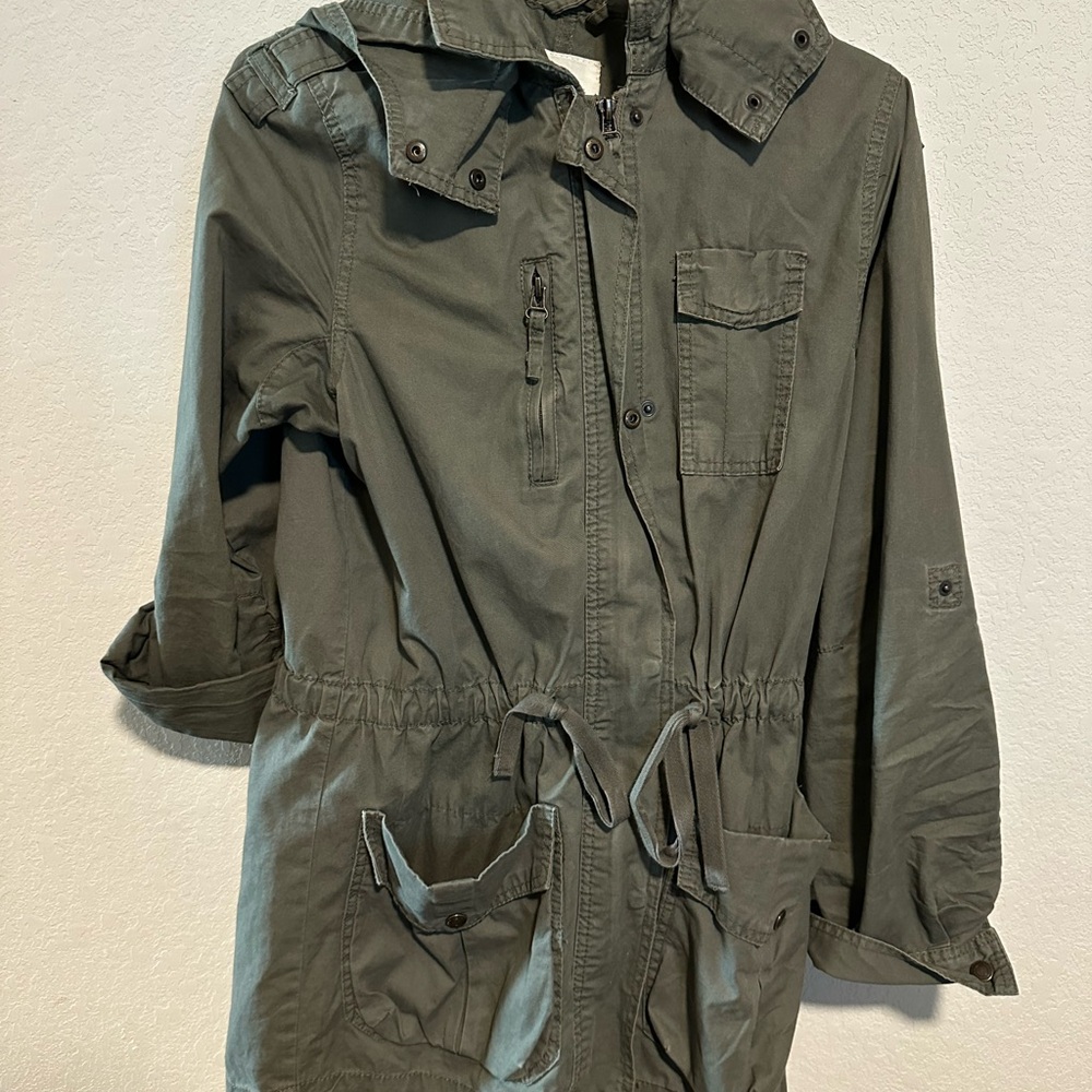 H&M Olive Utility Drawstring Jacket - Women